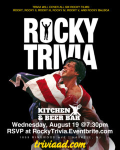 Rocky Saga Trivia - Kitchen and Beer Bar 081926